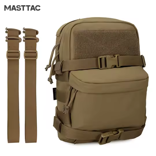 Masttac Tactical Vest Gear Bag Energy Multi-purpose Hunting Pack Outdoor Tactical Molle Pouch Attach To Vest Hydration Backpack
