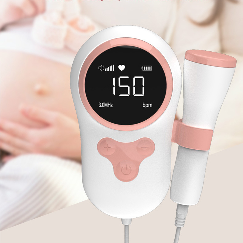 Medical Handheld Fetal Doppler Ultrasound Heartbeat Baby Heart Monitor