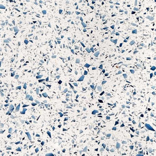 Light Blue Spots Artificial Stone Terrazzo