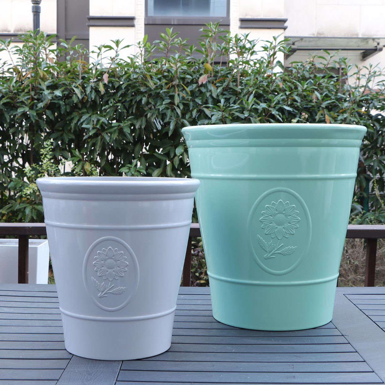 Wholesale High Quality Thickened Plastic Flower Pots Simple Modern Garden Vase Home Outdoor Thicken Plastic Planter Pot (XY-1005-2)
