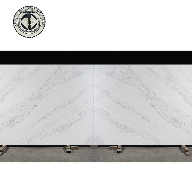 2cm 3cm Quartz Slab Calacatta Artificial Quartz Stone for Modern Style Decoration Kitchen Top