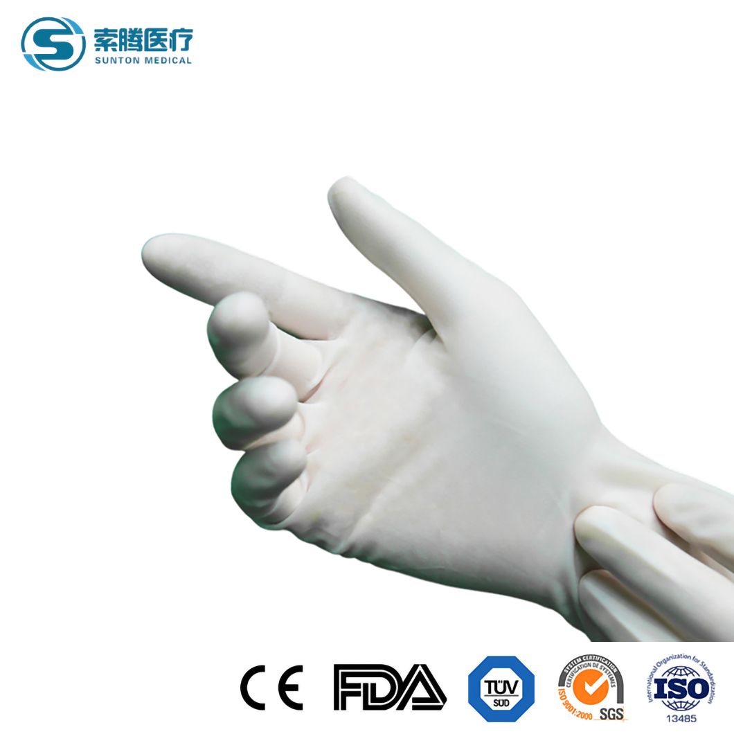 Sunton Powder Free Sterile Surgical Gloves 100%Thailand Natural Latex Surgical Gloves China Low Price Medical Grade Mitten Suppliers High-Quality Latex Gloves