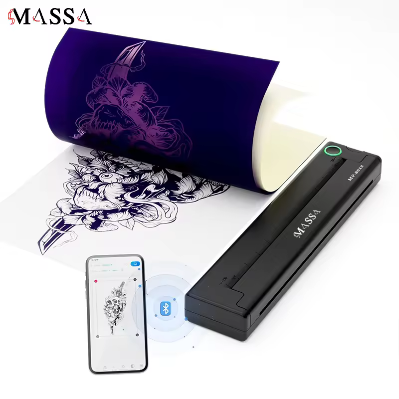 Massa Mp-8018t A4 Plastic Mini Thermal Tattoo Printer Machine Factory Manufacturer Tattoo Stencil Printer