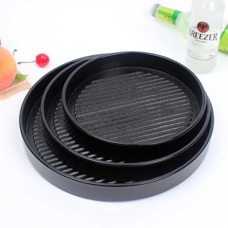 Japanese Style Round Plastic Grill Plate for BBQ Hot Pot