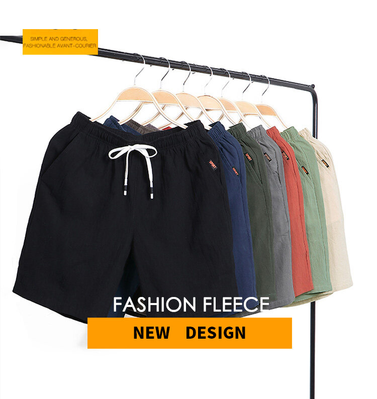New Fashion Wholesale Summer Large Size Cotton Shorts Men's Casual Jogging Shorts
