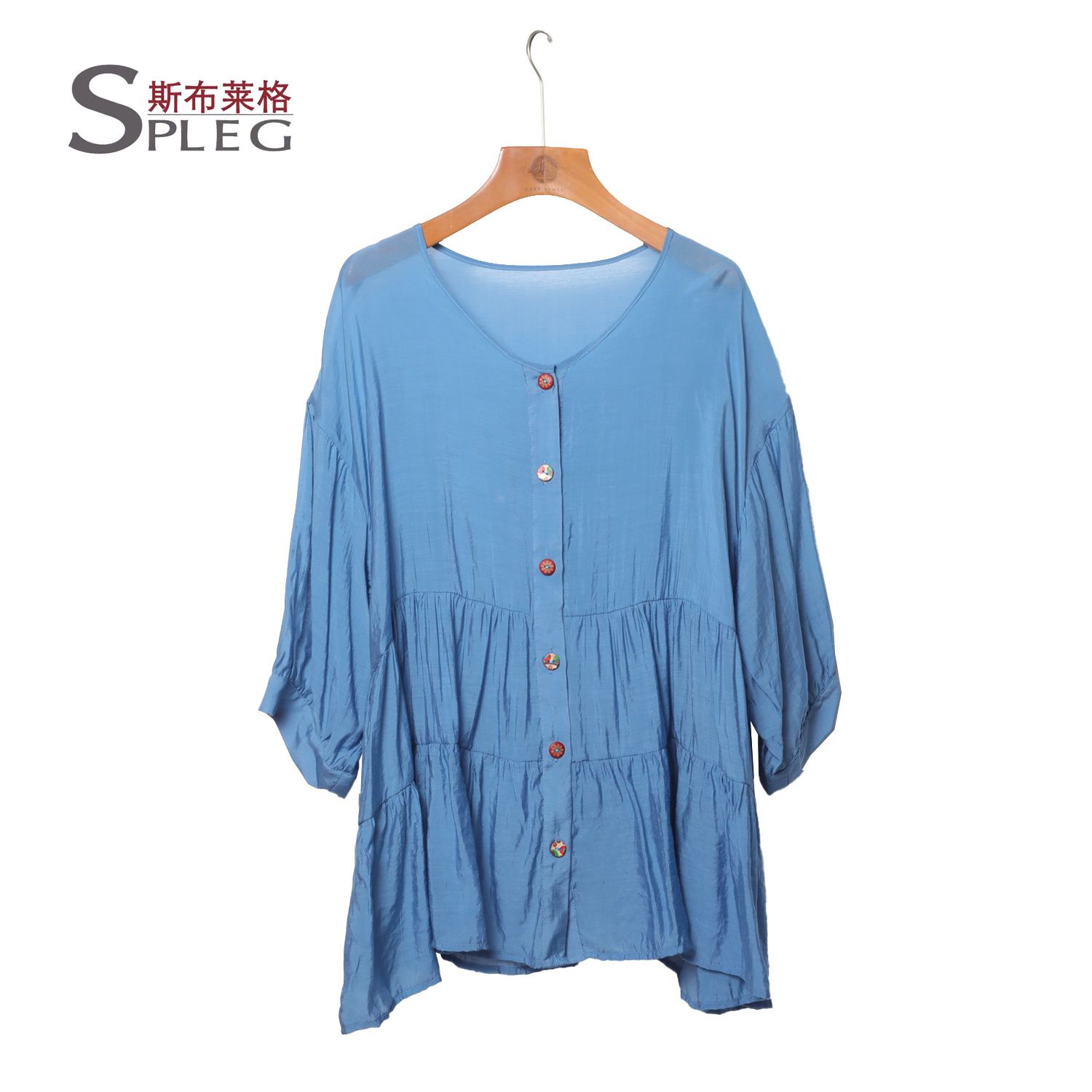 Puff Sleeve Summer Tunics Ladies Loose Vintage Tops Female Shirt Blouse Casual