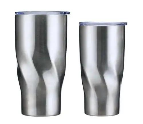 Stainless Steel Double Wall Insulated Mugs with Slide Lid Skinny Tumbler