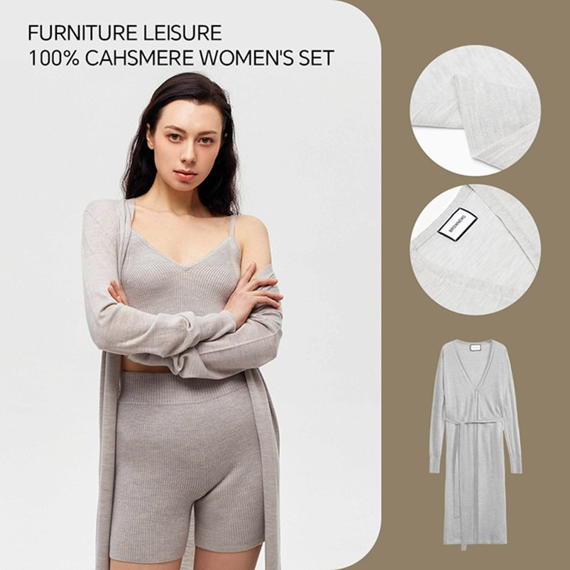 Factory-Direct 100% Cashmere Set CE-Certified Customizable Fast Shipping