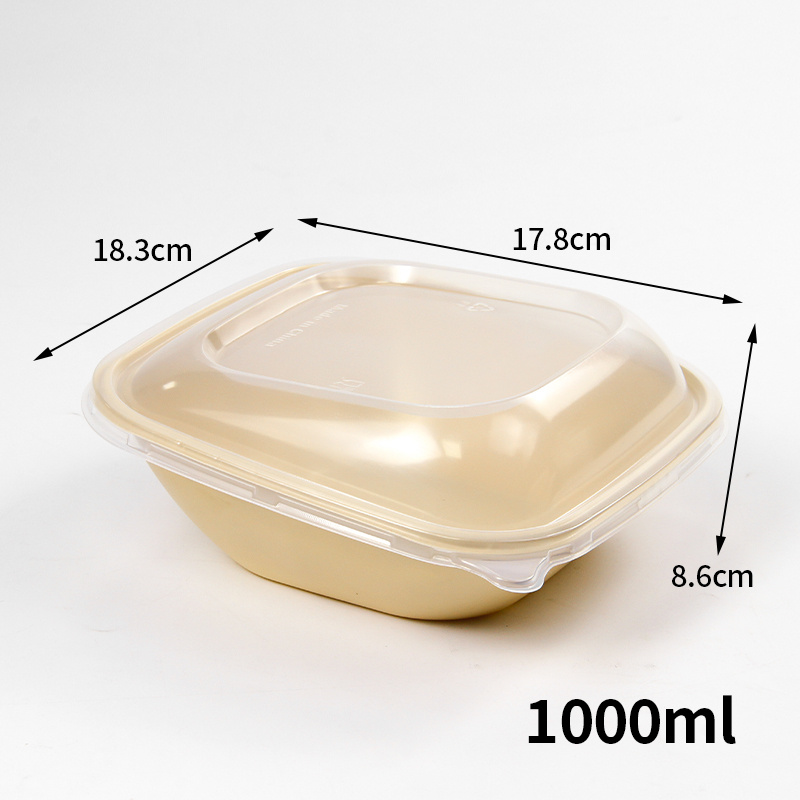 Eco Friendly Biodegradable Dinnerware Tableware Suppliers Takeaway Disposable Plastic Bowl