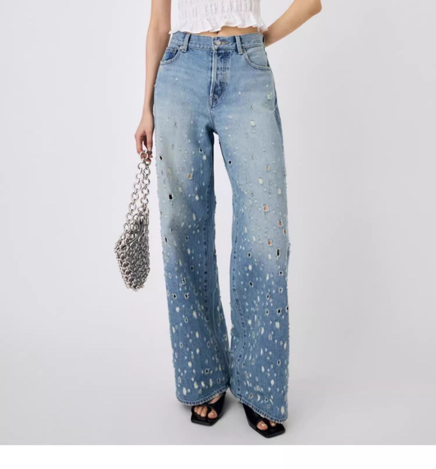 Comfortable Elastic Fitted Jeans, Combining Style for All-Day Wear