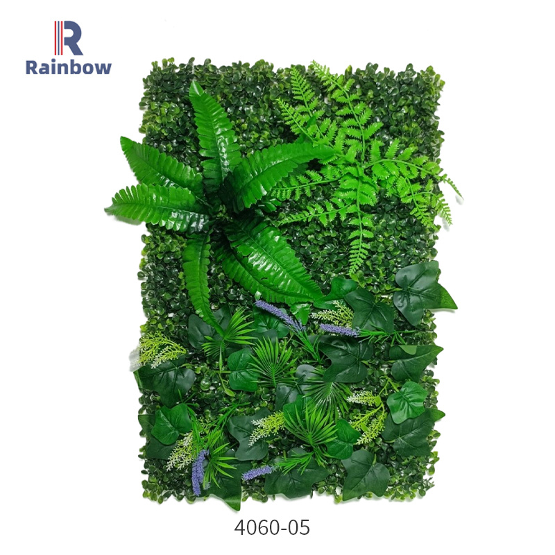Lifelike 40X60cm Artificial Plant Panel with Simulated Green Leaves for Indoor Home Wall Decor and Wedding Party