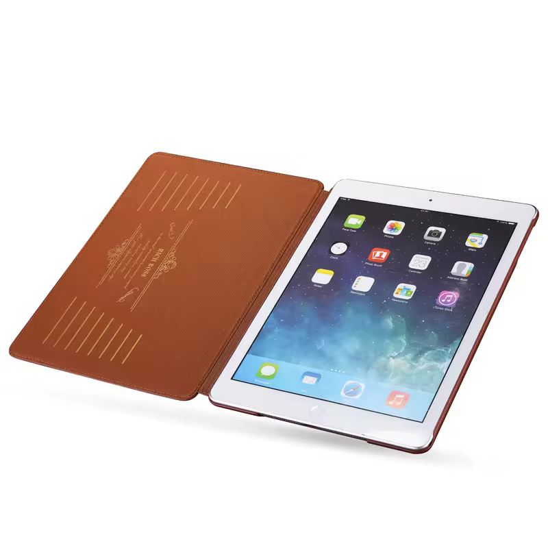 Genuine Cowhide Leather Sleep Flip Stand Case For Tablet Case Protective Business Cover With Authenticity Style