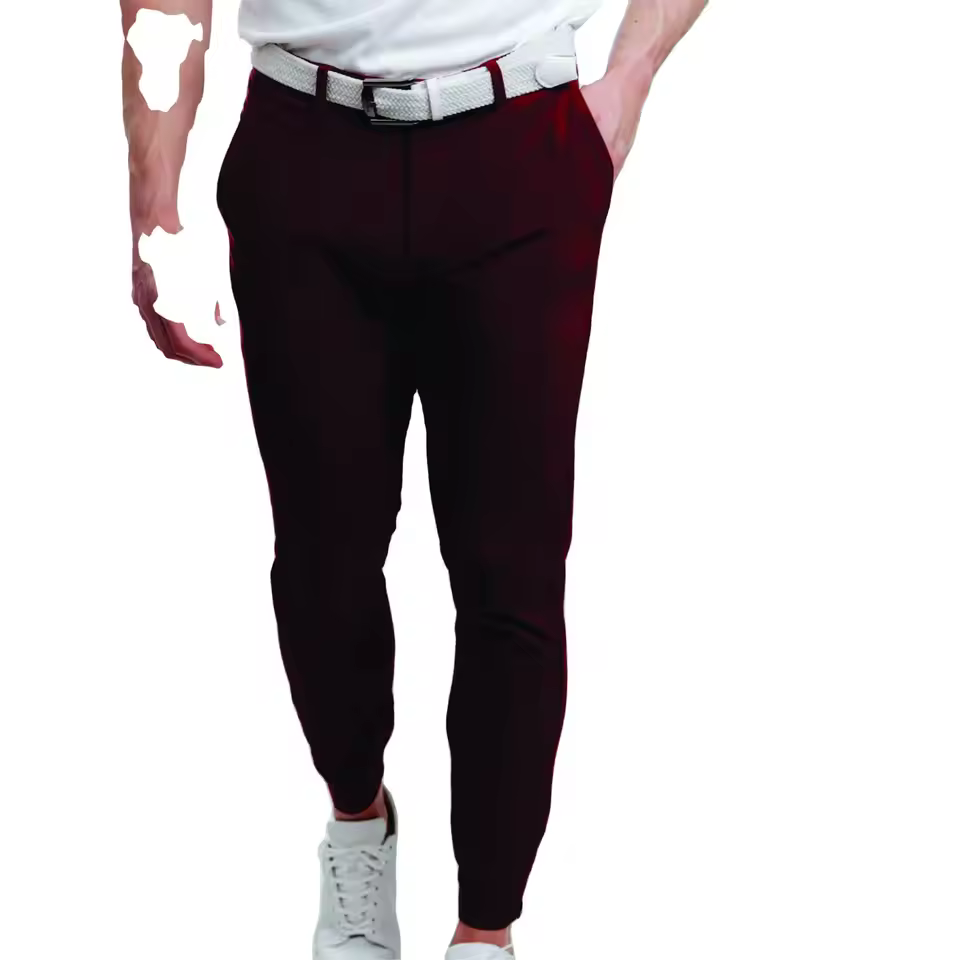 Oem Men's Classic-fit Stretch Golf Pant Lightweight Cotton Trouser In New Style Casual Chino Design