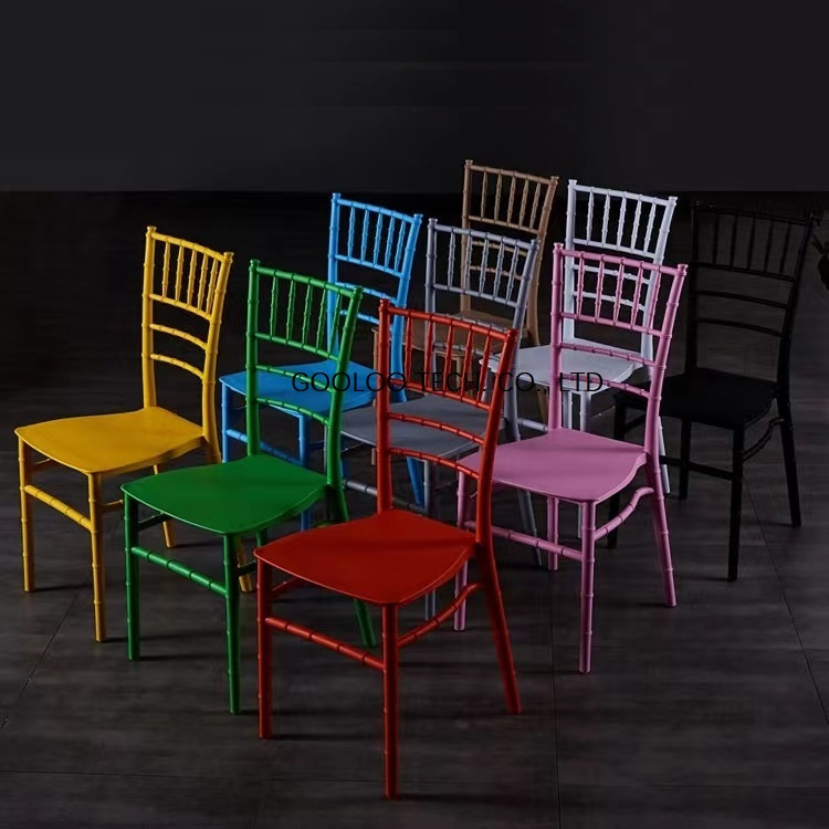 Wholesale Ploypropylene Plastic Furniture Wedding Event Dining Chiavari Tiffany Chair