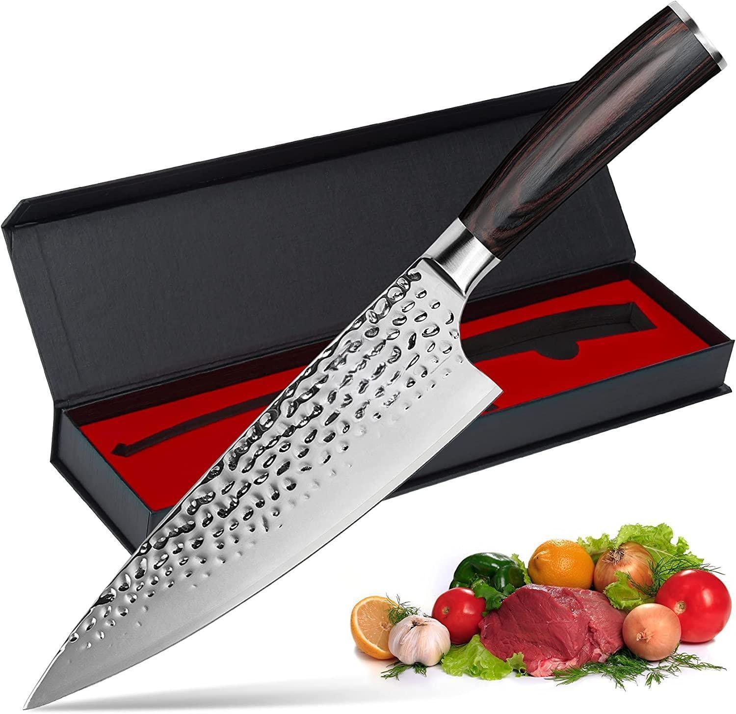 OEM Professional Stainless Steel Japanese Premium Sharp Cooking 8 Inch Damascus Chef Kitchen Tool Utensils Knife Cutlery Set