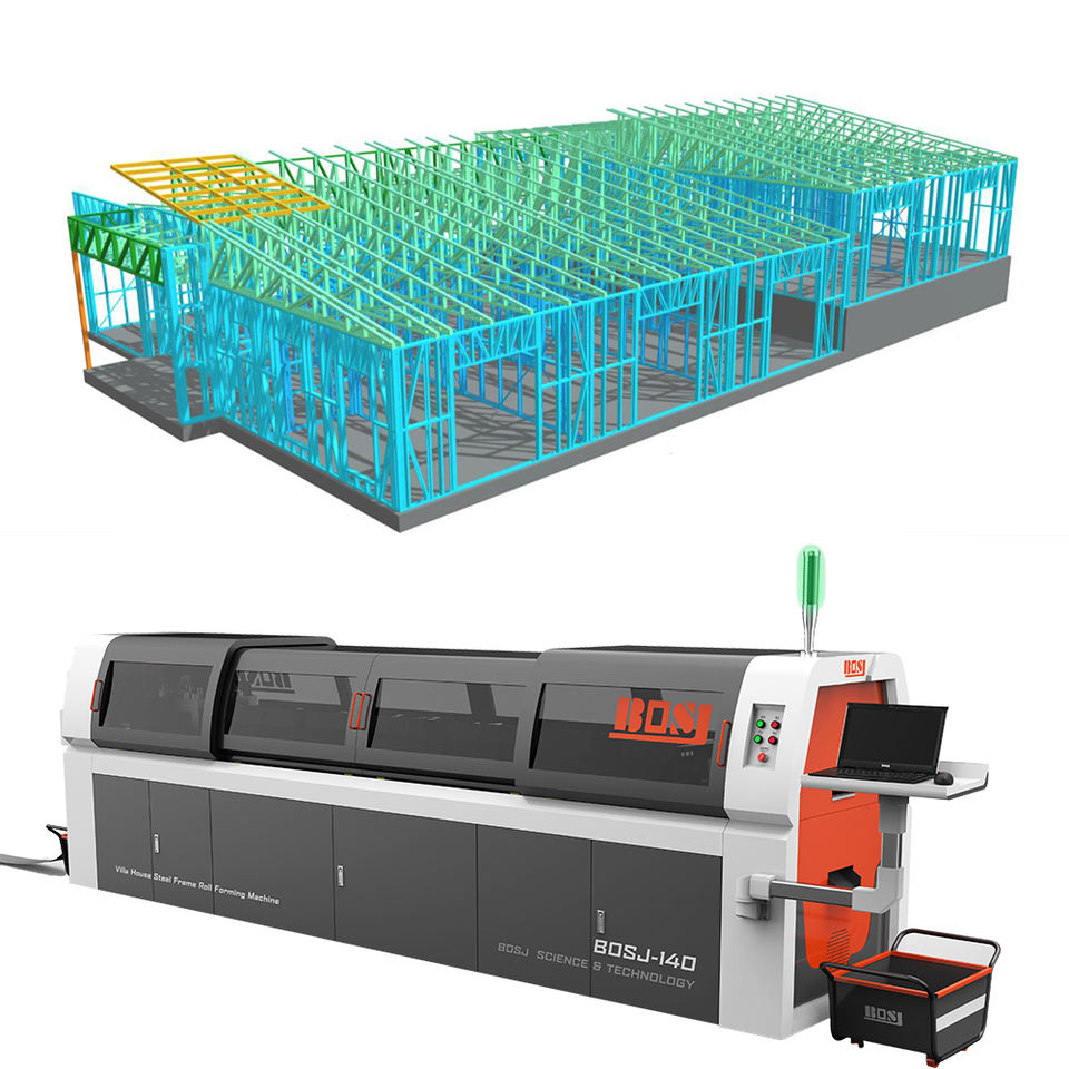 China Prefab Houses Light Steel Frame Machine Luxury Custom Modular Homes Prefab Home Roll Forming Machine Product Suppliers