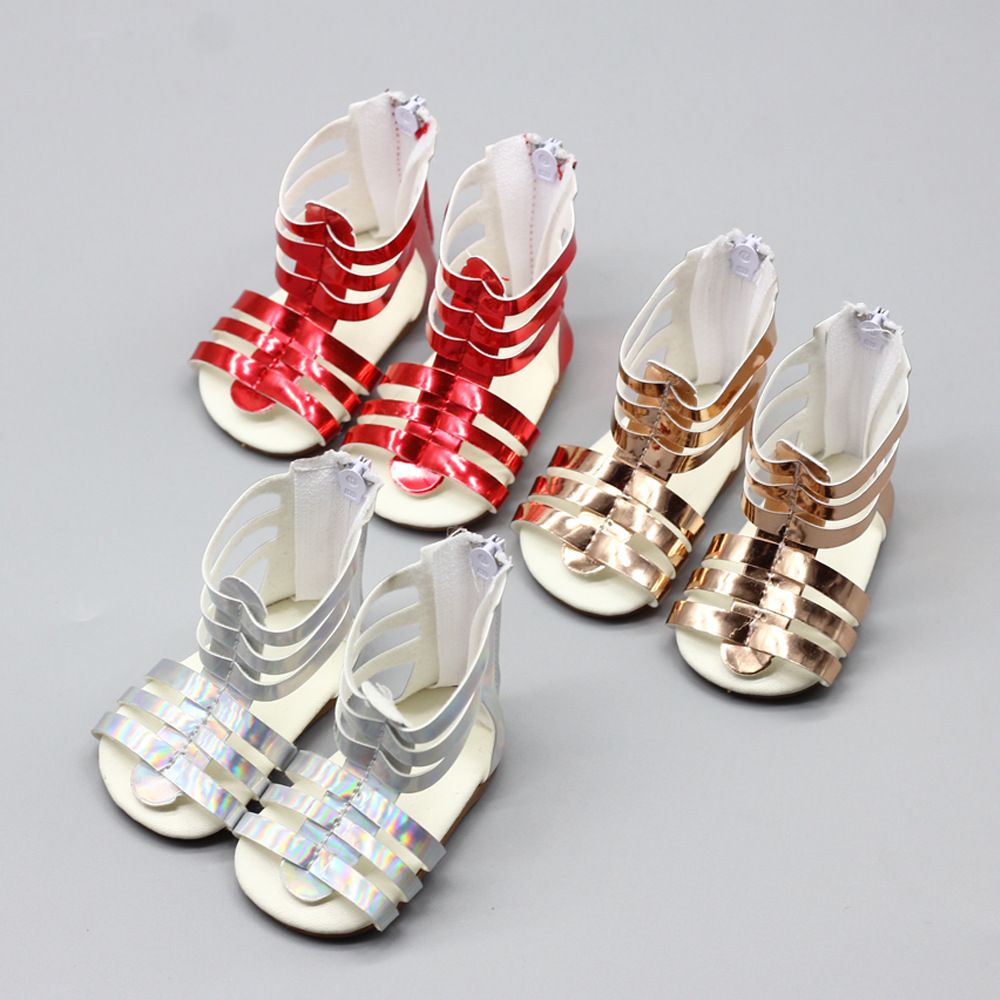 Hot Selling on Amazon Cheap Flat Doll Shoes for 18 Inch American-Girl Doll Shoes for Summer Fashion Princess Doll