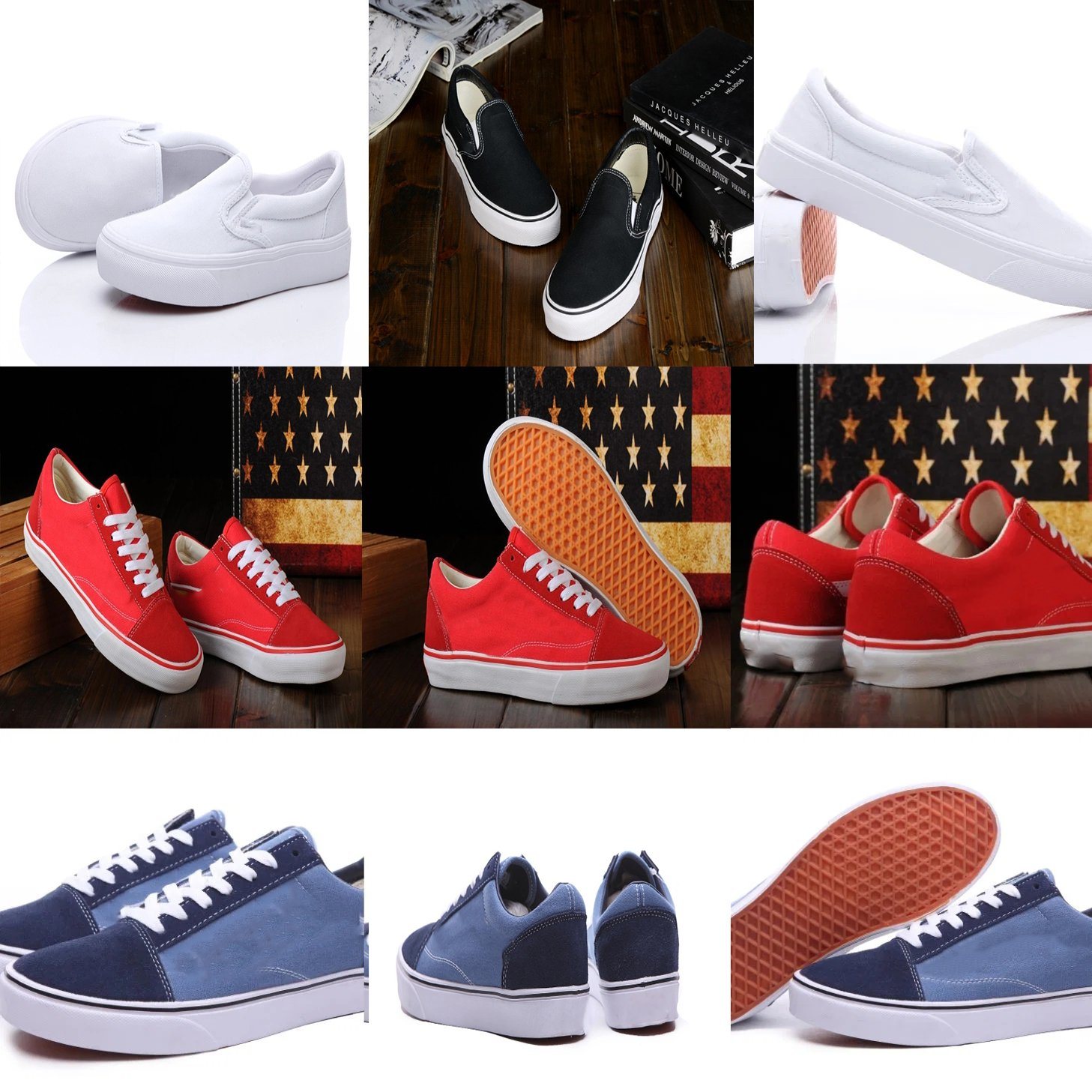 Wholesale Dropshipping Factory Outlet Old Skool Low Top Loafer Putian Canvas Shoes