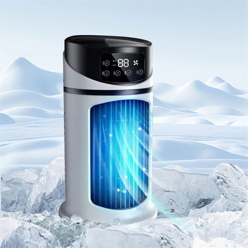 OEM Portable Mini Desk Home Office Tower Fan Cold Water Mist Cooler Air Conditioner