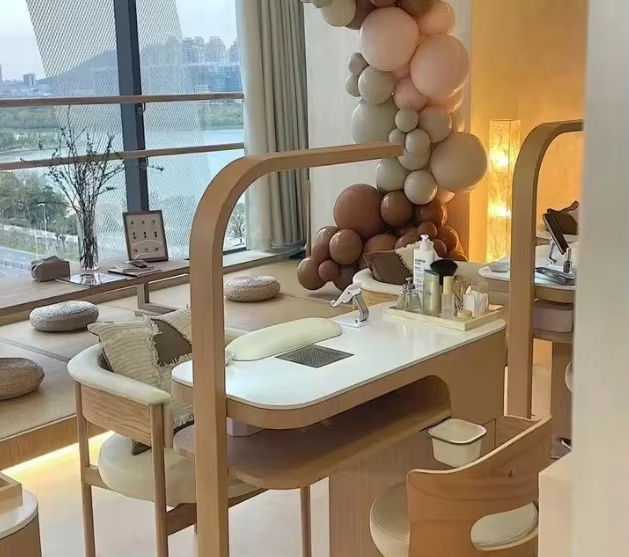 Wholesale Salon Furniture Modern Nail Table Beauty Nail Table Nail Lamp Manicure Table