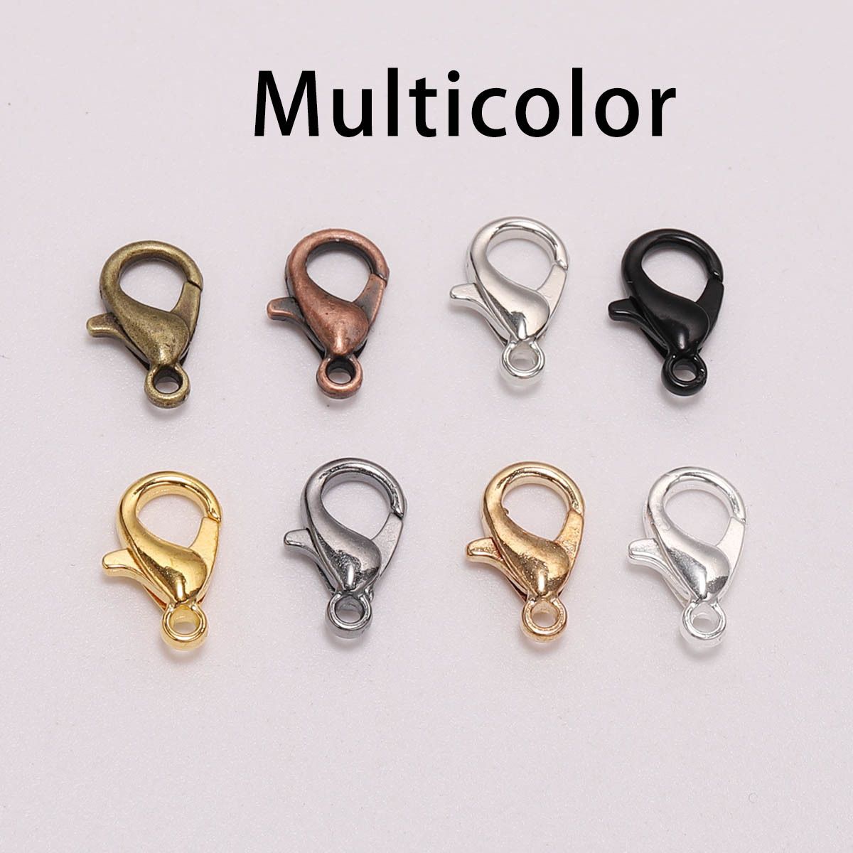 Whosale 100PCS Metal Lobster Claw Clasps for DIY Necklace Bracelets Making
