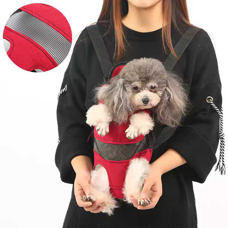 Portable Nylon Pet Backpack with Breathable