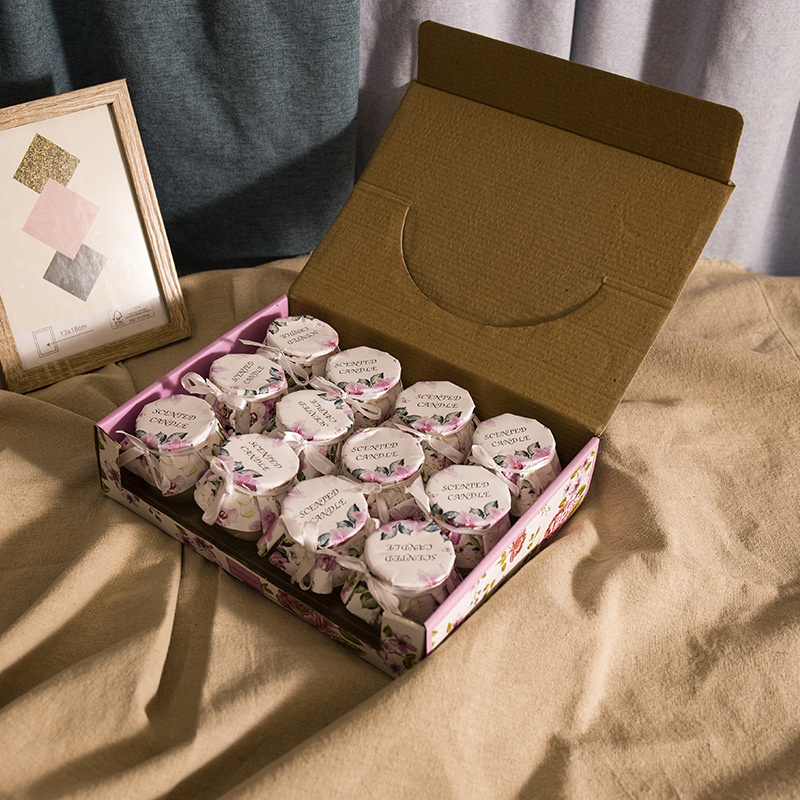 Factory Direct Wholesale Smokeless Scented Candle Glass Home Fragrance Wedding Scented Candle Souvenir