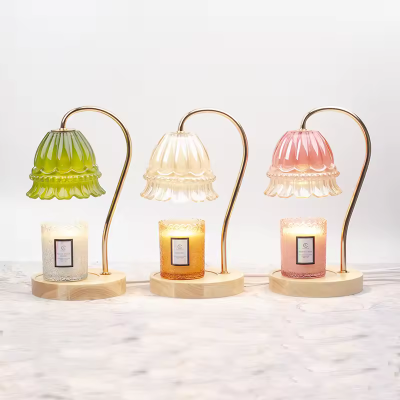 Odm Scented Electric Home Luxury Night Bronze With Timer Candle Warmer Lamp