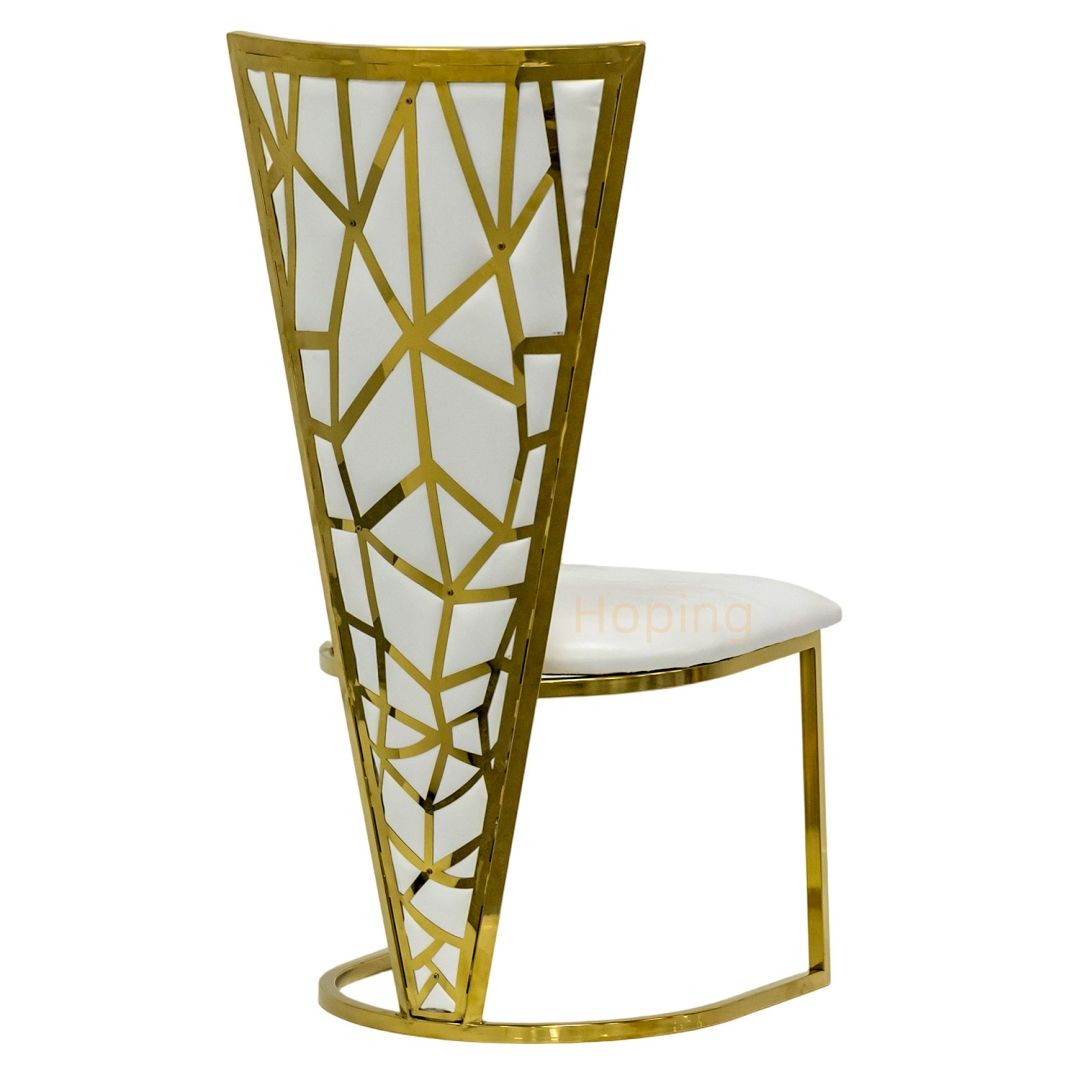 Home Pipe High Back Event Party Wedding Dining Furniture Stainless Steel Chair