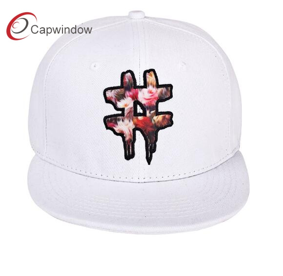 Stylish Snapback Hat with 3D Embroidery and Floral Design