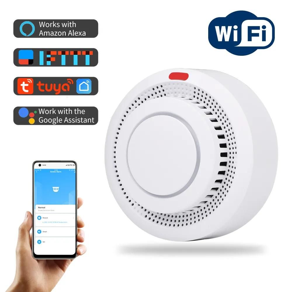 Bingoelec High Quality Home Security Wireless Tuya WiFi Detector Zigbee Smoke Sensor
