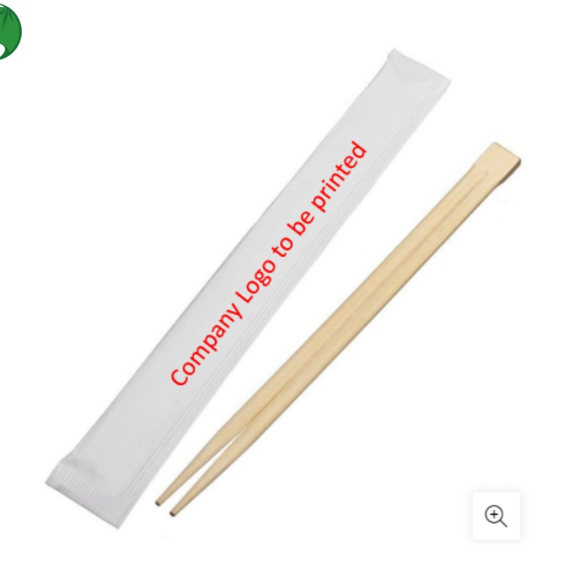 Wooden OPP Paper Wrapped Square Sushi Easy Natural Disposable Twins Bamboo Chopsticks