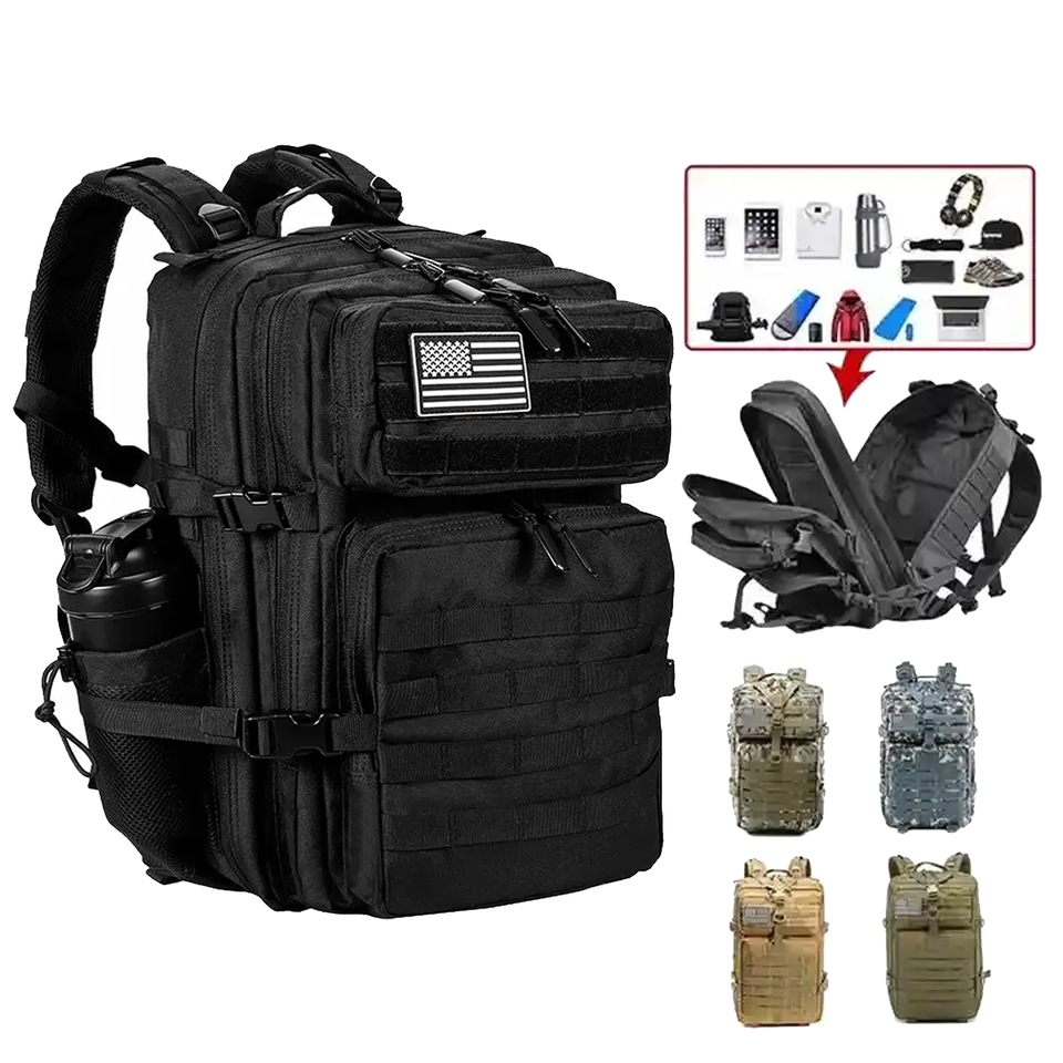 Wholesale Custom Gym Hiking Back Pack Backpacks Rucksack Hunting Mochilas Taticas 45l Molle Bags For Men Tactical Backpack