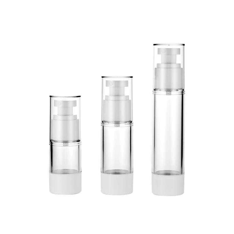 Airless Spray Pump Bottle Transparent Cosmetic Plastic for OEM/ODM