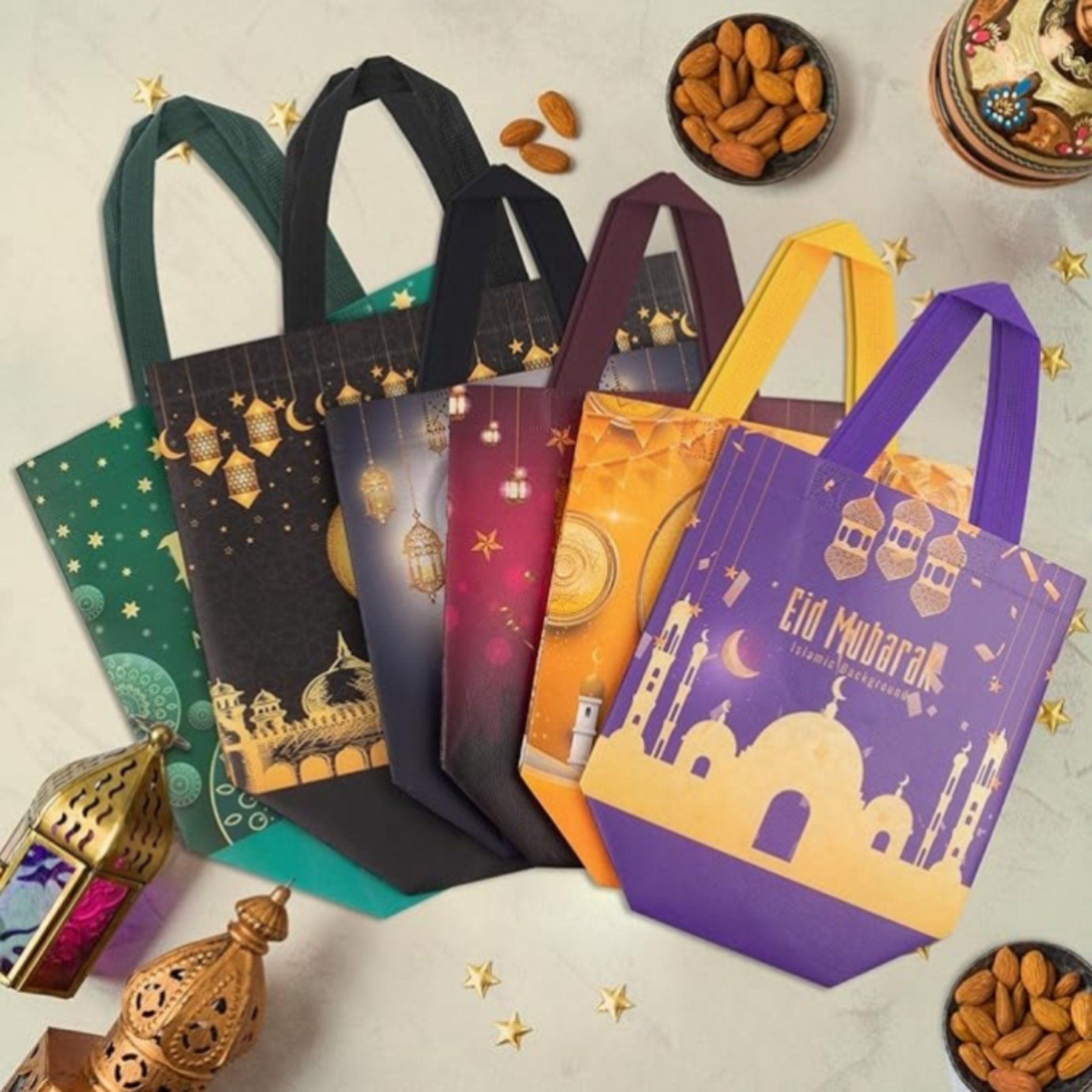Festival Birthday Gift Shopping Takeaway Satchel Bag Hot Stamping Stock Available