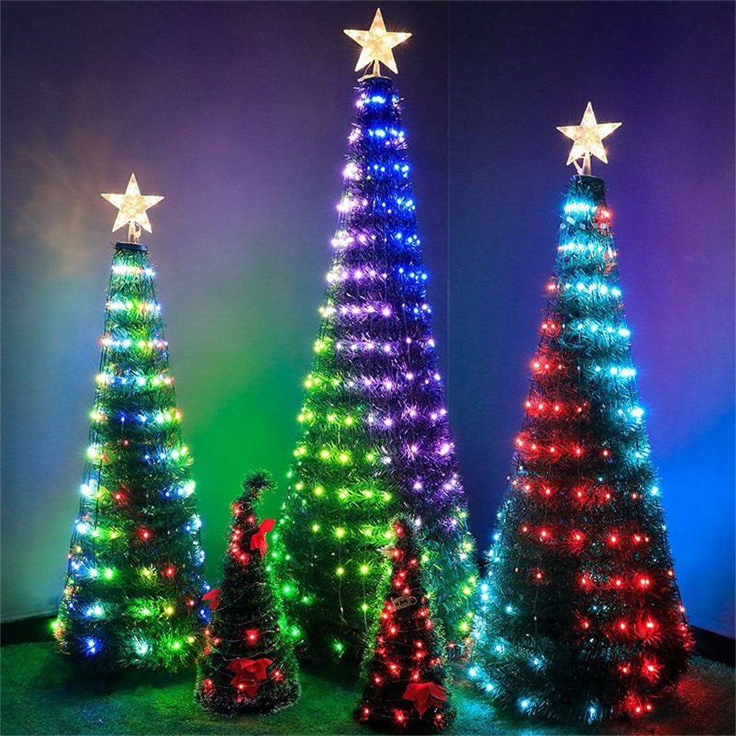 New Bluetooth with APP with Voice Control Infrared Sensing Tree Christmas Lights