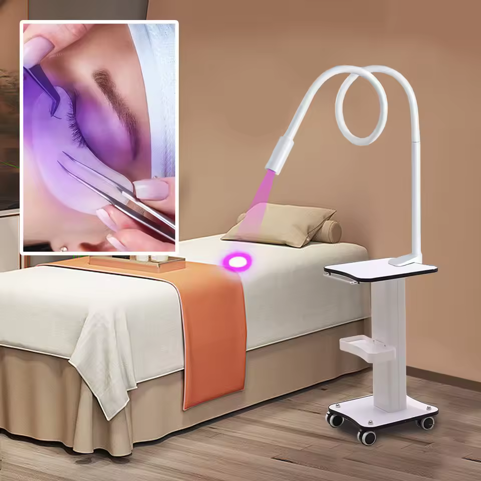 Floor Lamp Led Uv Lash Adhesive Glue Curing Lash Lamp For Eyelash Extension 5w 10w Led Light For Nails Beauty Salon