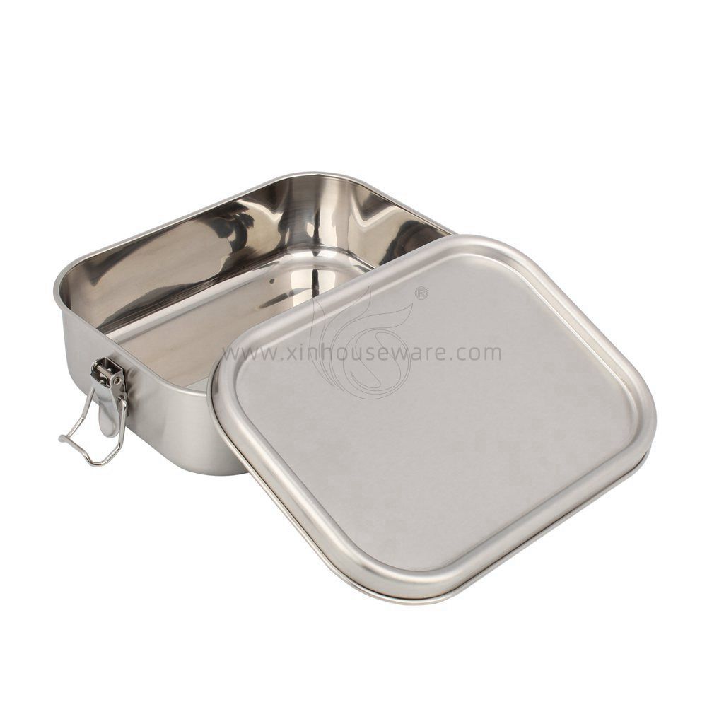 Direct Manufacturer SS304 Convenient Stainless Steel Metal Bento Kids Lunch Box