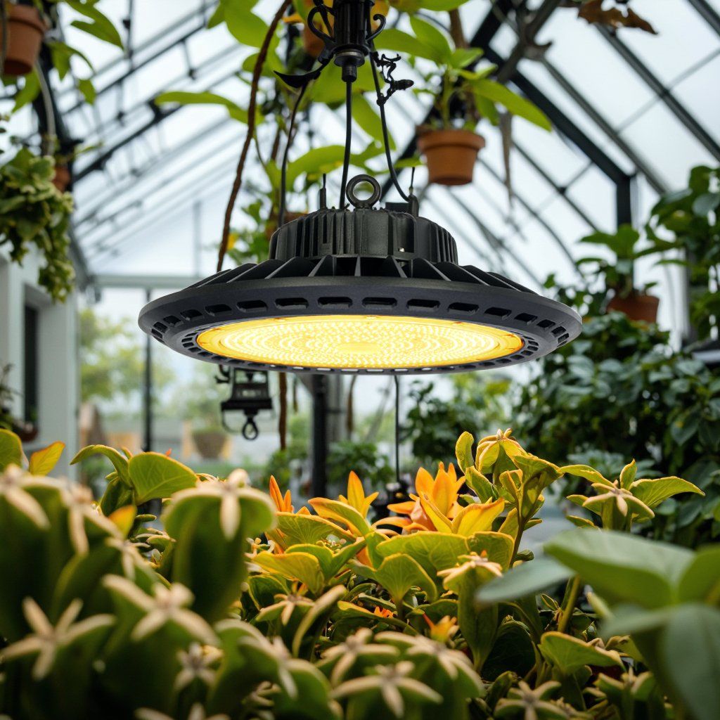 UFO LED High Bay Light 100W 14000 IP65 Waterproof Commercial Warehouse Workshop Factory Barn Garage Lowbay Area Lighting Fixture