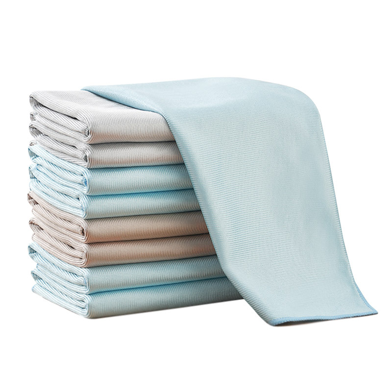 Premium Lint Free Microfiber Glass Cloth Wipe Window Glasses Mirrors Polishing Cleaning