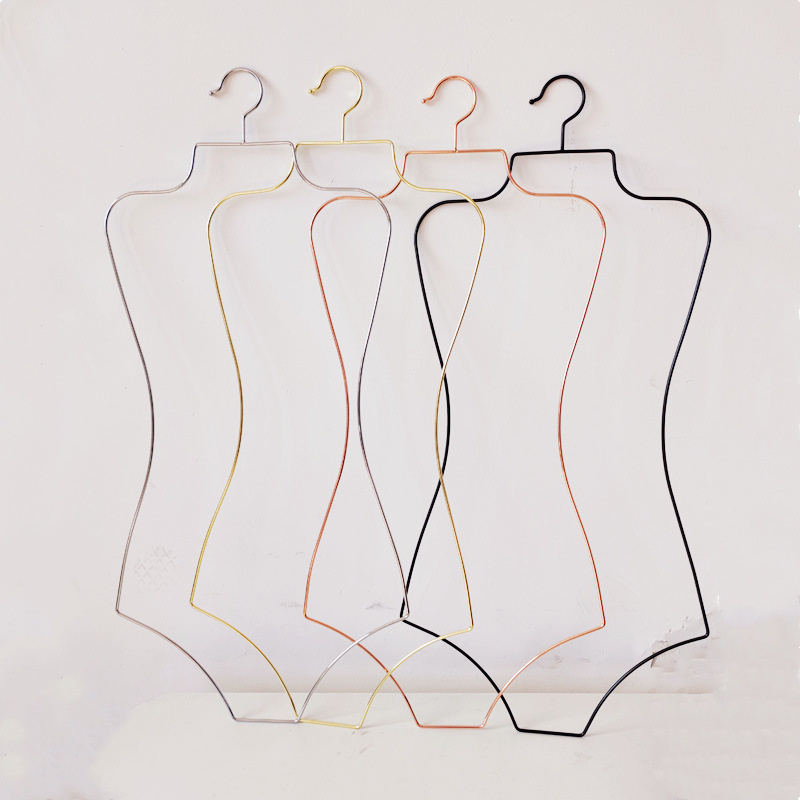 Beach Swimming Suits Hangers Metal Gold Display Flat Chest Swimsuit Trunks Hanger