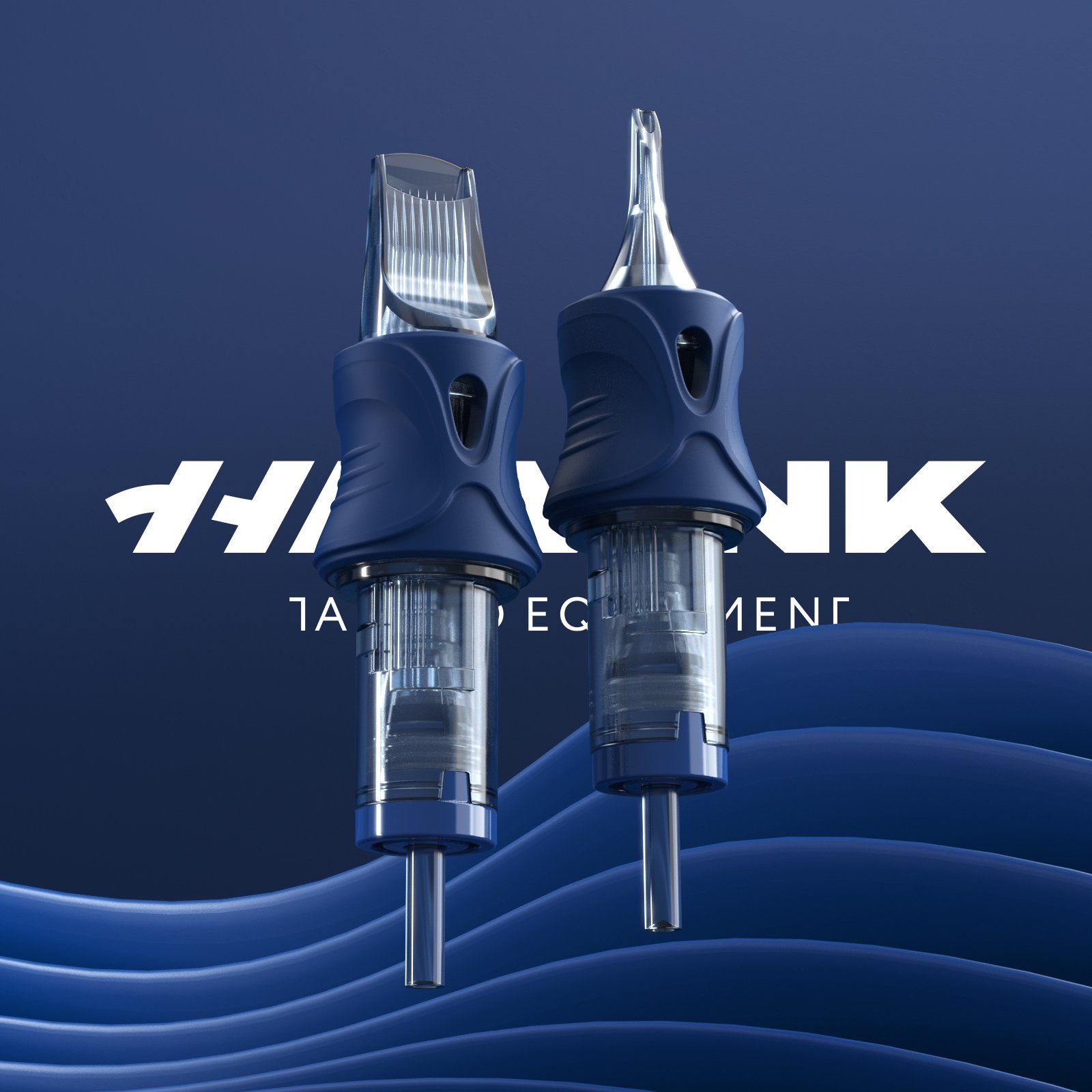 Hawink Fangs Long Taper Finger Ledge Round Liner Shader Magnum Tattoo Cartridge Needle with Stabilizer