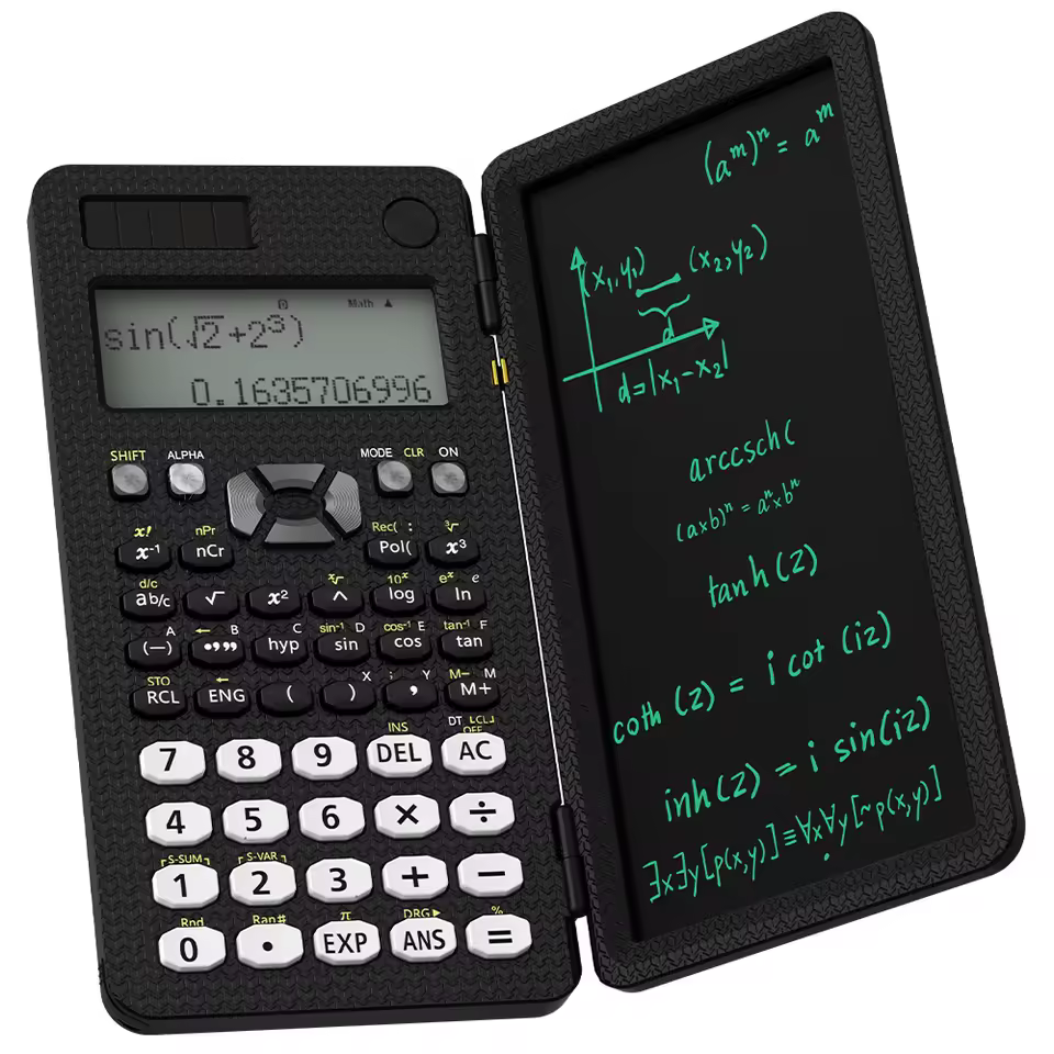 Newyes Oem Flip Top 12 Digits Office School Desktop Calculator Solar Lcd Writing Board 82ms Scientific Calculator Pad