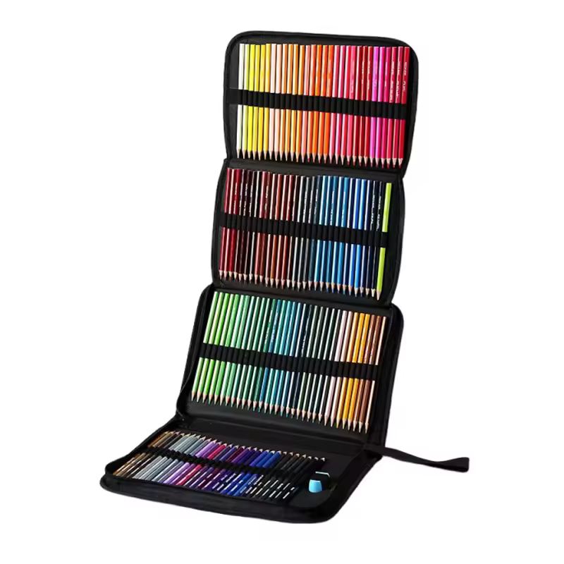 Bview Art Zipper Case Premium 120 Colors Soft Oilbased Pencils Set For Artist Or Hobby Painters Or Gift