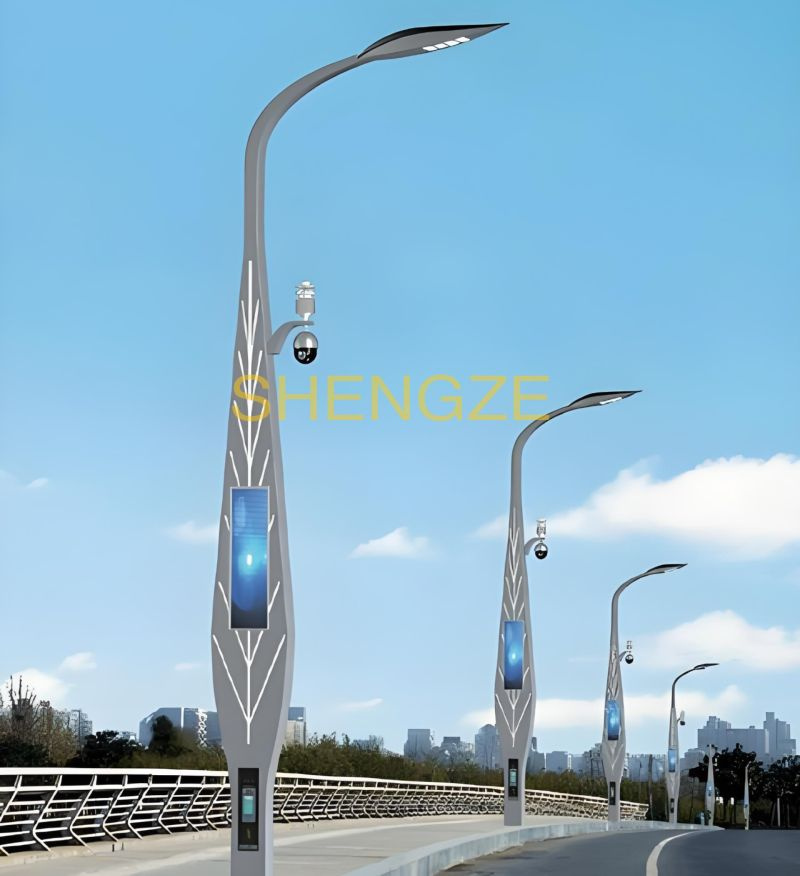 5g Smart Outdoor LED Energy Street Lighting OEM/ODM Waterproof CCTV