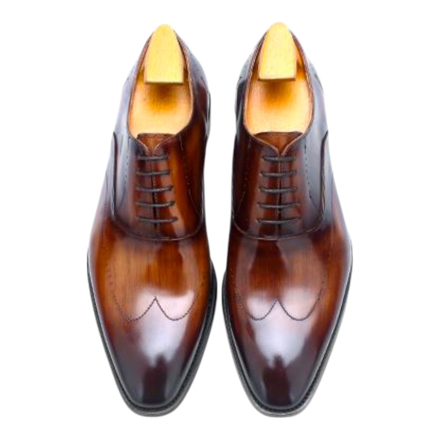 Handmade Matte Finish Leather Dress Shoes Providing a Unique and Elegant Look Shoes