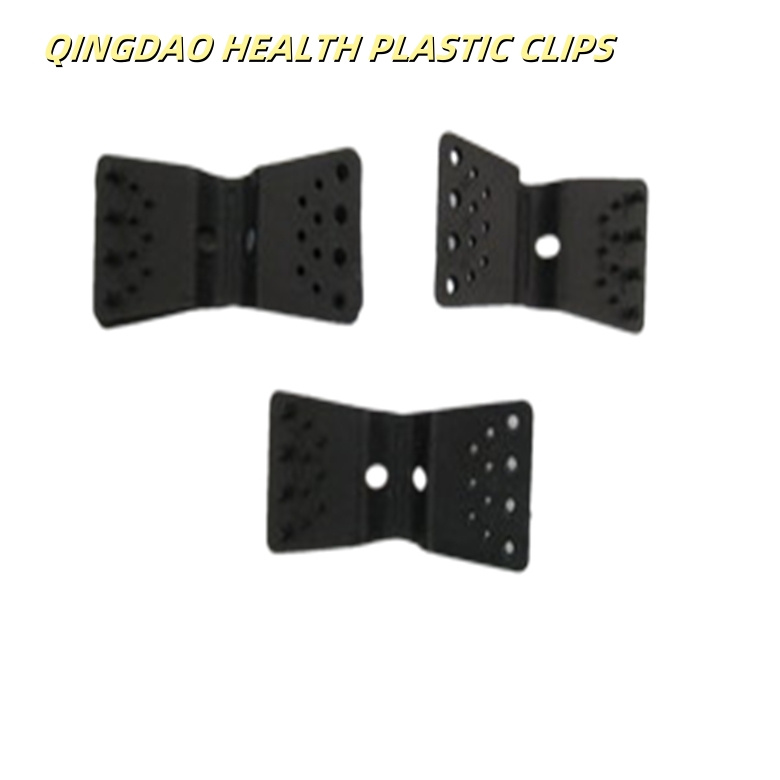 Durable 3cm X 11cm Black Plastic Netting Clips for Secure Attachment