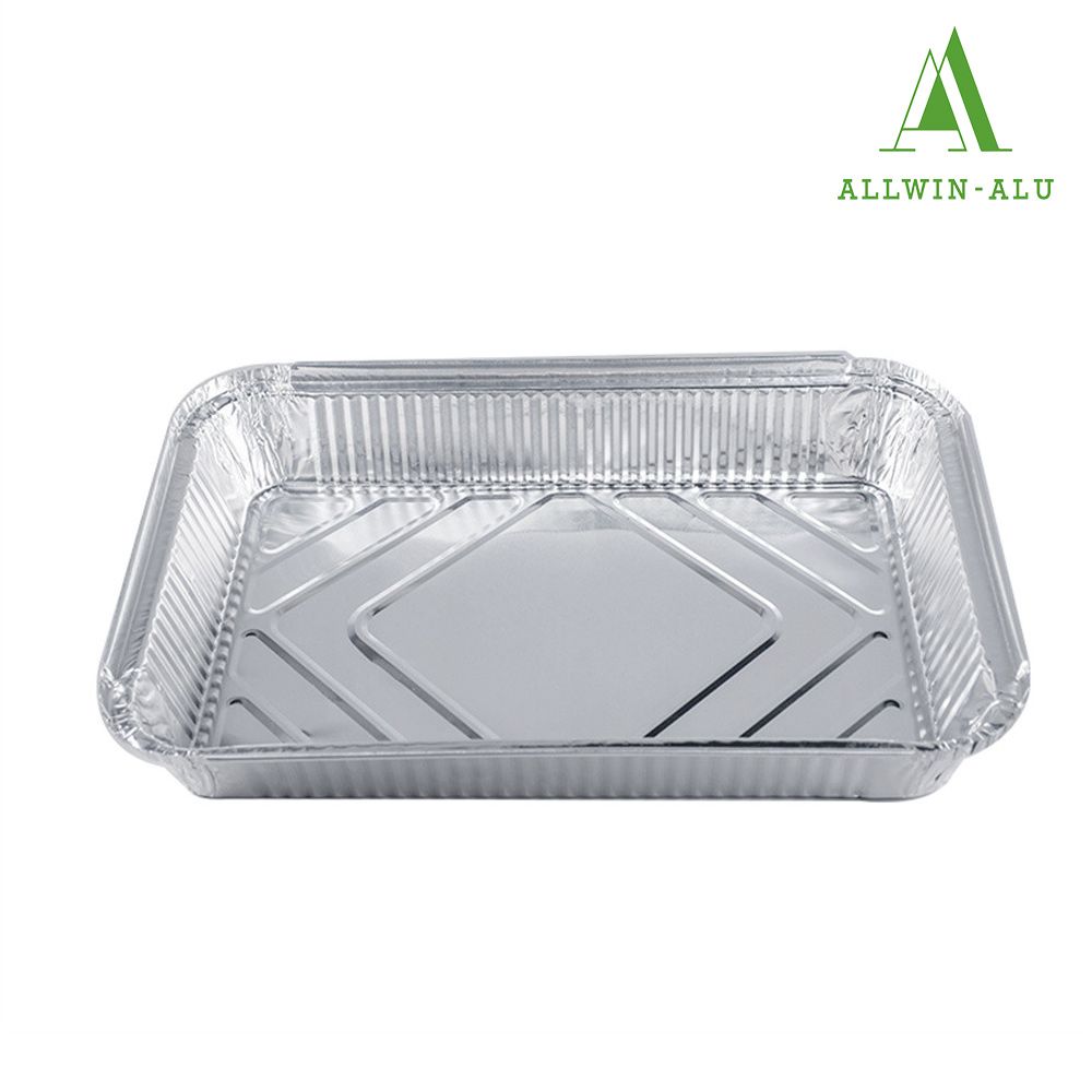 Hot and Cold Use Takeaway Disposable Aluminum Foil Food Lunch Box with Lid