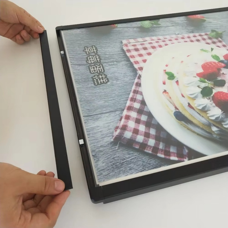 High Quality LED Light up Menu Board Restaurant Customization Illuminated Menu Cover