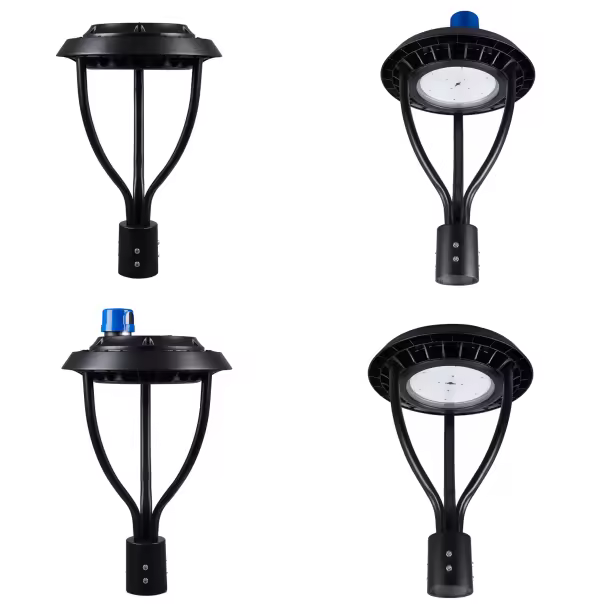 High Quality 50w Led Smart Outdoor Post Top Light Ip65 Rating Reliable 3cct Illumination For Garden Yard Street Light